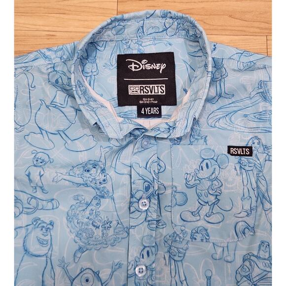 RSVLTS x Disney Sketches To Screen Limited Edition Kunu Childs Button Up Sz. 4 - Picture 4 of 9